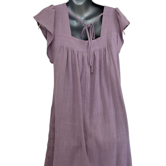 Umgee Women's Pink Puff Sleeve Mini Dress Size S Summer Casual - Picture 3 of 9